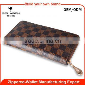 Europe Hot Sale PVC Material Long Zipper Purse