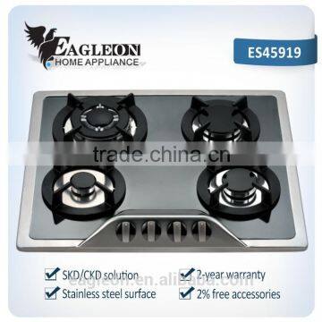 ES45919 59cm Europe built-in gas stove hob/ gas fire/ cooktop/ range master/ 4 Sabaf burners China Sabaf burner