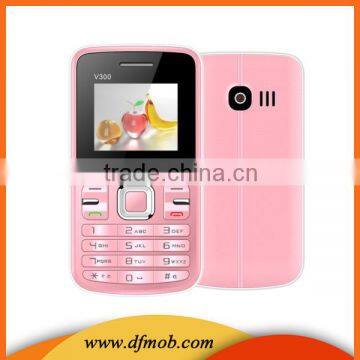 GSM 1.77 Inch Screen Quad Band FM Dual SIM Card FM Camera Unlocked Mini Cell Phones V300