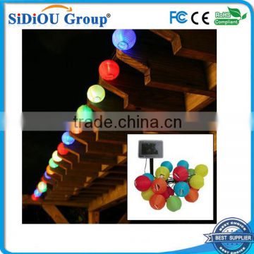 solar nylon lantern hanging lantern string lights