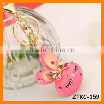 2014 Hot selling Animal Cute Drip Rabbit Key Chain, Gift Bag Pendant ZTKC-159