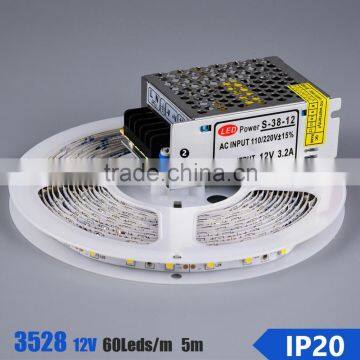 5m/roll 12v SMD3528 4.8w/m dual addressable white led strip