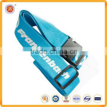 Wholesale Promotional Detach Buckle Custom Polyester Luggage Strap with your Logo