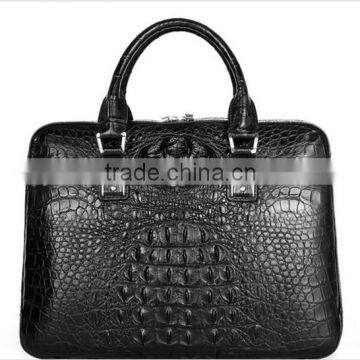 Custom Business Bag Briefcase for Man Real Crocodile Quality Leather Briefcase