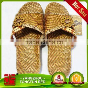 2016 summer rattan grass woven home slippers wholesale