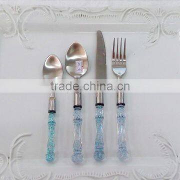 High Quality Plastic Handle Stainless Steel Cutlery Set photo-2