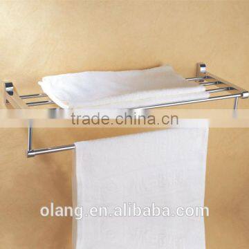 best selling good quality chrome shower shelf towel rack