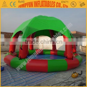 Sun roof Inflatable Pool /Inflatable Tent Pool / PVC water pool with tent/canopy cover