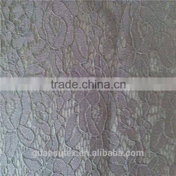 highest grade net black spandex nylon french swiss george lace fabric for dance costume