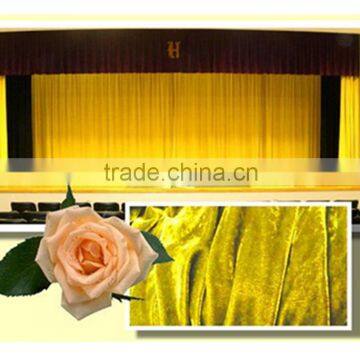 100% polyester flame retardant theater curtain fabric