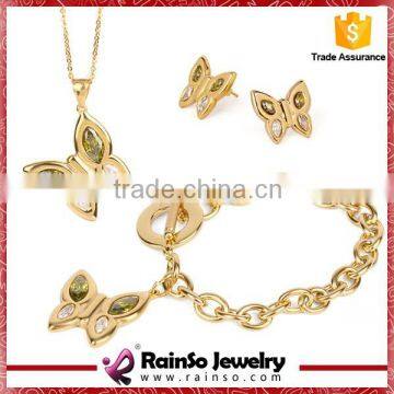 Butterfly Zircon Wing Girl's Fashion Jewelry Set Factory