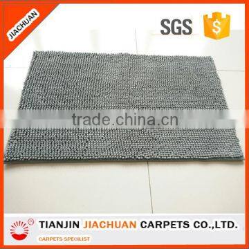 grey cheap low short pile chenille mat