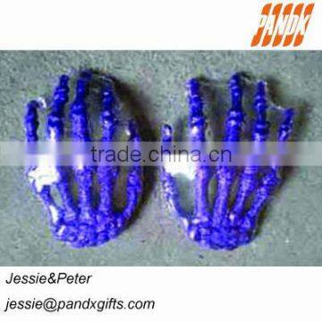 PURPLE GLITTERED SKELETON HAND