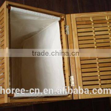 top quality manmade bamboo laundry basket for bathroom