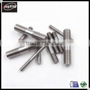 stainless steel 304 double head threaded screw/two headed screw