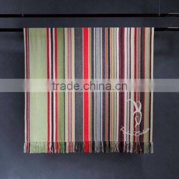 Multiple Colours Stripe Pattern Blankets