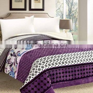 Butterflies with Dots Print Soft Reversible quilt ,bedding set home textile