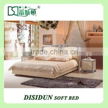 modern bedroom set furniture, super king size fabric bed DS-001