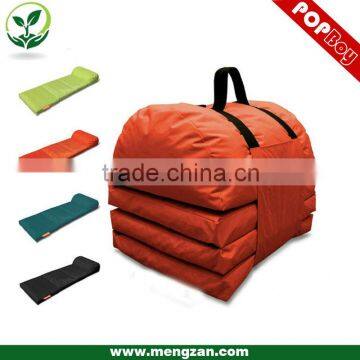 Portable outdoor bean bag cushion bed, Foldable bean bag bed