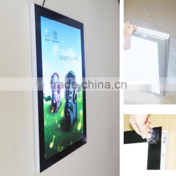 Super Thin Clothing Shops Advertising Magnetic LED Picture Frame