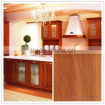 rigid decorative pvc wood grain film for MDF doors