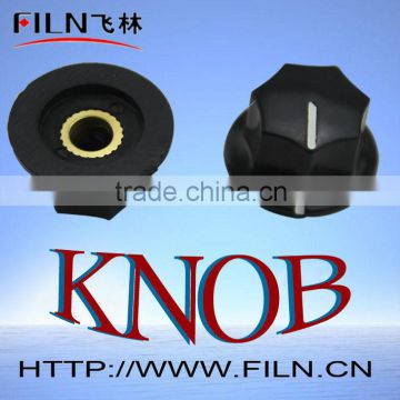 black round bakelite potentiometer knob soft