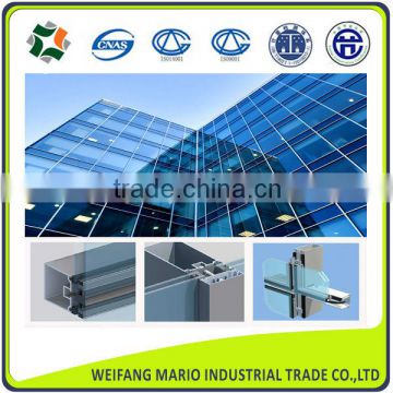 aluminium profiles for Exterior building glass curtain walls