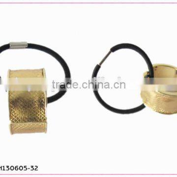 Stylish metal golden hair ring hair accessories