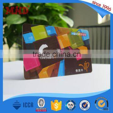 MDP15 custom printing membership card/custom credit cards size pvc magnetic card