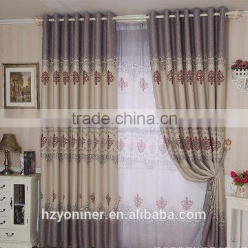 2015 hot sale printed designed No. 33 window curtains, made- up black out fabric in home or hotel