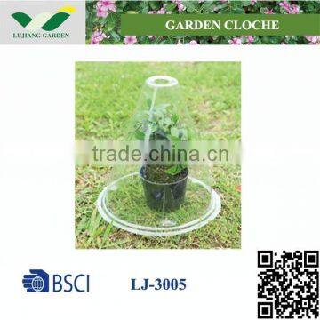 Plastic pot with protect dome cloche LJ-3005