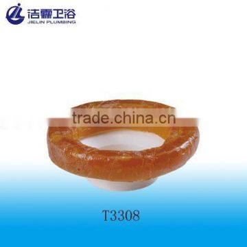 T3308 toilet wax ring seal with plastic sleeve