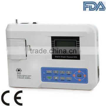 Popular Portable 12 Lead Resting Single Channel Electrocardiograph ECG Machine EKG-901-2 With CE ISO Certificate photo-4
