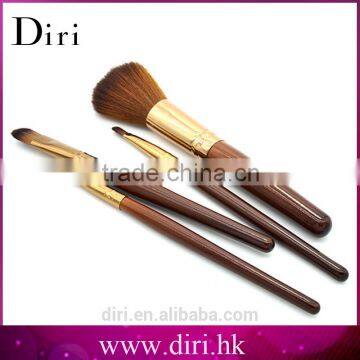 4pcs cute cheap makeup brush travel set synthetic hair padding