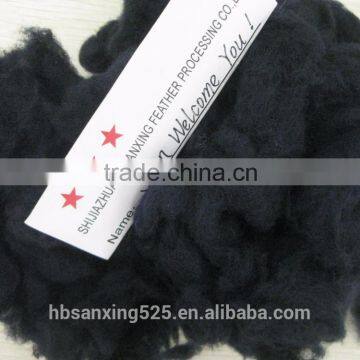 100% Sheep Cashmere, 20.5mic& 40-50mm, Dyed Dark Blue Color, 100% Real Color photo-4