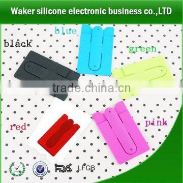 New Products 2017 Silicone Mobile Phone Card Holder With Stand Cheap Phone Cases