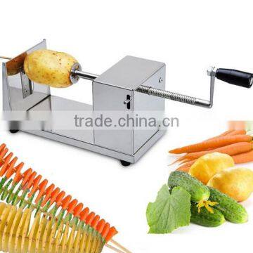 stainless steel potato spiral cutting machine