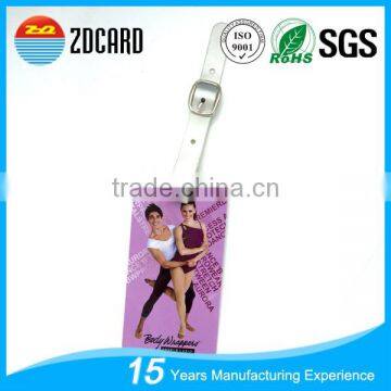 Personalized hard plastic pvc luggage tag wholesale