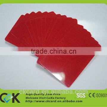 Newest product customize red material plastic business card