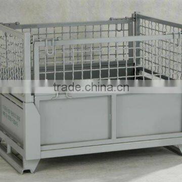 foldable and stackable metal cage