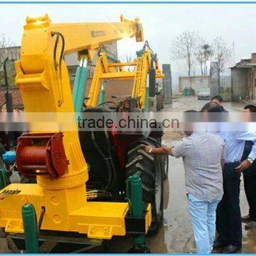 Hydraulic Earth Auger With Crane in Electric Power Facilities photo-4