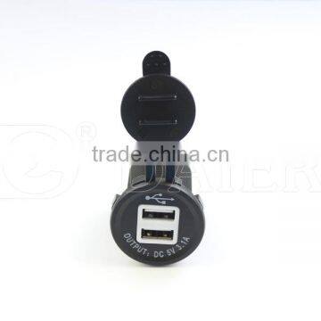 White 5V 3A USB Charger Socket, Double Port USB Socket* photo-2