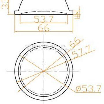 LED Flood Light Optical Glass Lens photo-5