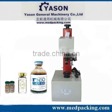 Tabletop manual bottle flip off cap capping machine