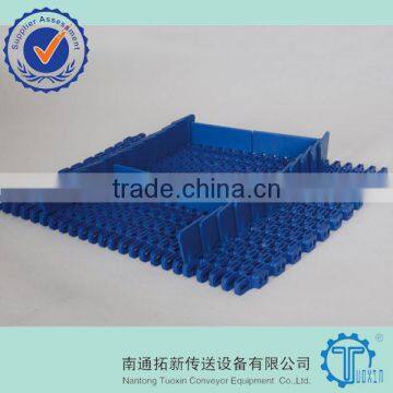 FLS254 Radius Flush Grid Plastic Modular Conveyor Belt