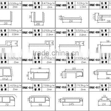 drawing design ! aluminium profile for automobile+ aluminium automobile profile