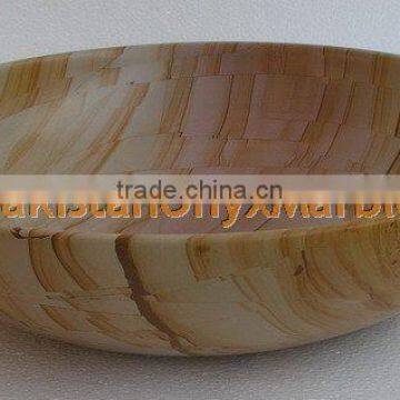 TEAKWOOD BLACK ZEBRA MARBLE BOWLS photo-2