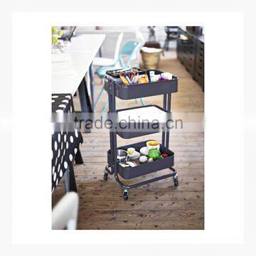 Home Kitchen Bedroom Turquoise Storage Utility Cart photo-4
