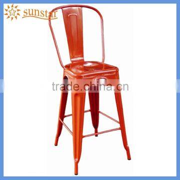 Colorful Powder Coating Aluminium Frame High Seat Bar Chair