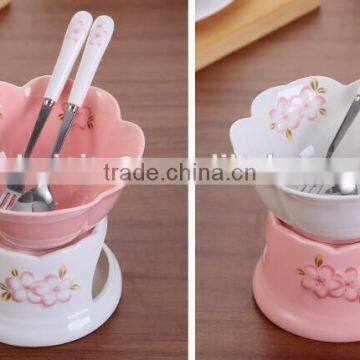 CY160 Tealight Fondue Set For Cheese or Chocolate TapasExplore Collection